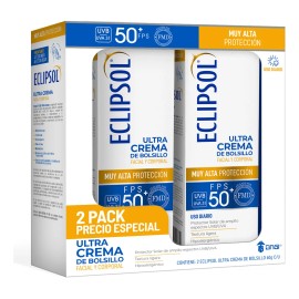 2 Pack Eclipsol Ultra Crema Fps50 Protector Solar 60g + 60g