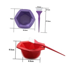 Ipetboom 14pcs Hair Dyeing Bowl Set Brush Hair Coloring Bowls and Brushes for Easy Tinting Washable and Reusable