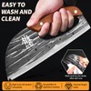 Rusted, Labour-Saving Full-Bladed Chopper Knife - Ergonomic Design for Cooking