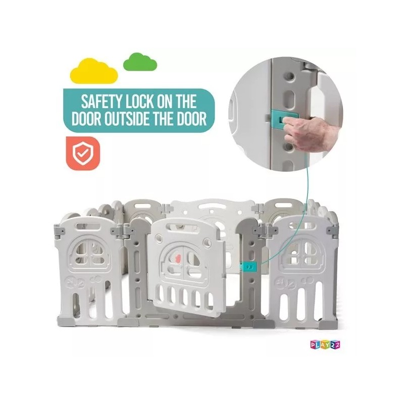 Play22 Foldable Baby Playpen 14 Panel - Kids Safety Activity