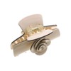 VINGTAINE H7401-BE Camellia Design Hair Claw Flower Flower Hair Accessory