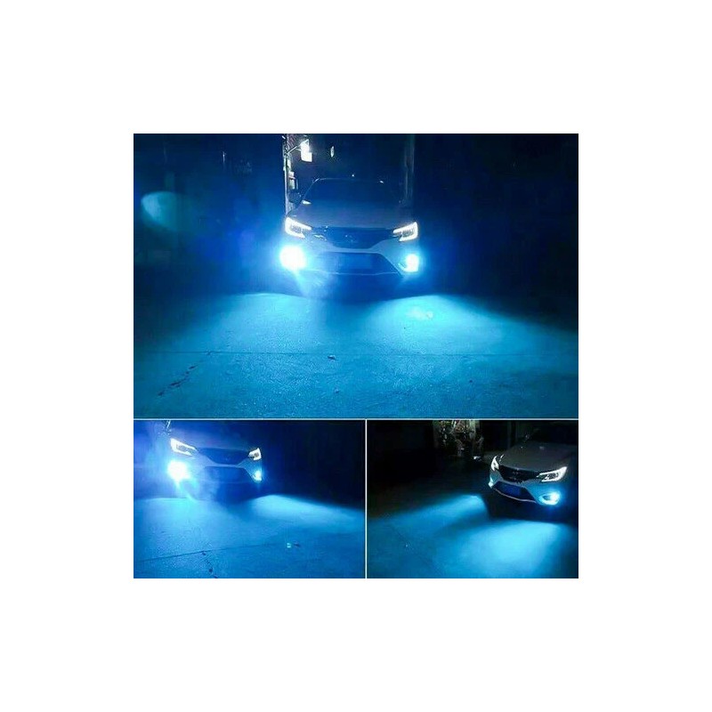 SHENKENUO 6x Ice Blue LED Headlight Fog Light Bulbs For