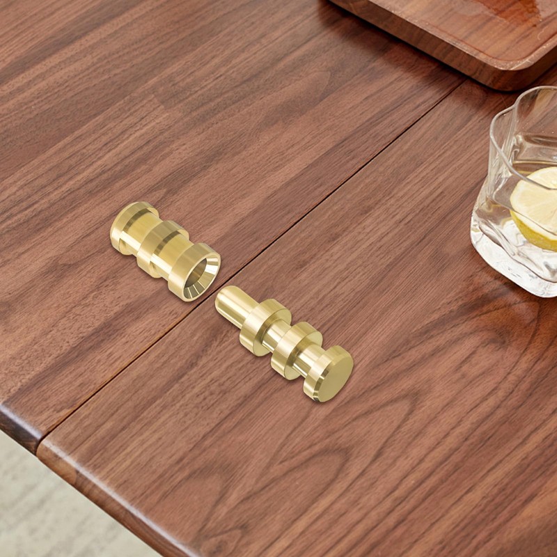 Brass Table Leaf Dowel Pin, 15pcs Table Bolt Sleeve Connectors