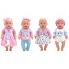 Doll Clothes for 36-43 cm Baby Dolls, 4 Packs (No