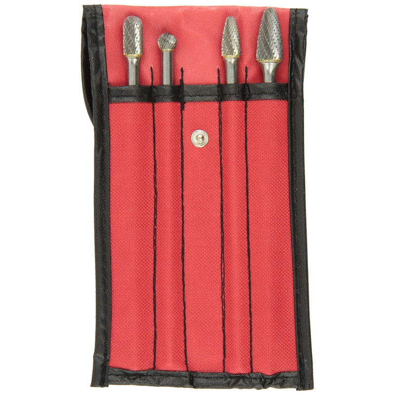 ATD Tools 8170 6" 4-Piece Shan Double Cut Carbide Burr