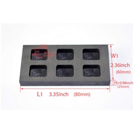 LLF Graphite Ingotform Gold Melting Casting Refining also Silver