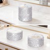 Svpolns Bling Round Dispenser Stackable Apothecary Jar with Clear Lid
