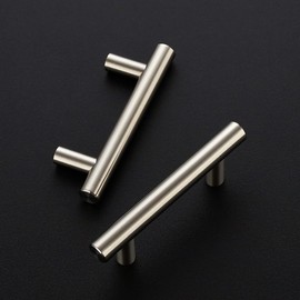 Ravinte 45 Pack 3-15/16 Inch Cabinet Handles Brushed Nickel Stainless Steel Kitchen Drawer Pulls Cabinet Pulls 3-15/16"Length,2-1/2" Hole Center