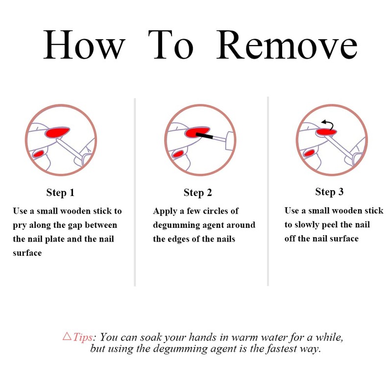 MERVF Fall Press on Nails Medium Square, Maple Leaf Fake