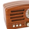 Wooden Radio, Handmade FM Retro Speaker, Portable Elderly Stereo AM