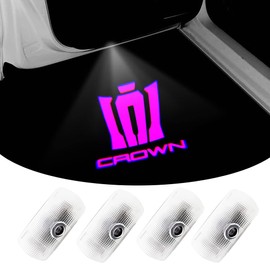 220 Series Crown, Athlete Car Door Lamp, Logo Curtain Lamp, Set of 4, Tool Included, Courtesy Light, Door Welcome Light, LED Logo Projection, Compatible Crown 15th Generation 220 Series, S22# Type