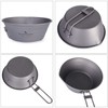 Titanium Shera Cup 450ml Folding Titanium Bowl for Outdoor Camping