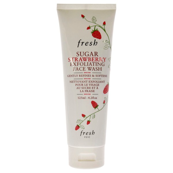 Fresh Sugar Strawberry Exfoliating Face Wash Cleanser Women 4.2 oz