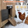 Doirdon Automatic Chicken Coop Door Solar Powered, Cold Weather Electric
