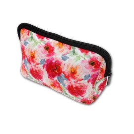 Toiletry Case, Cosmetic Makeup Bag & Toiletry Bag for Women (Floral Print, Large)