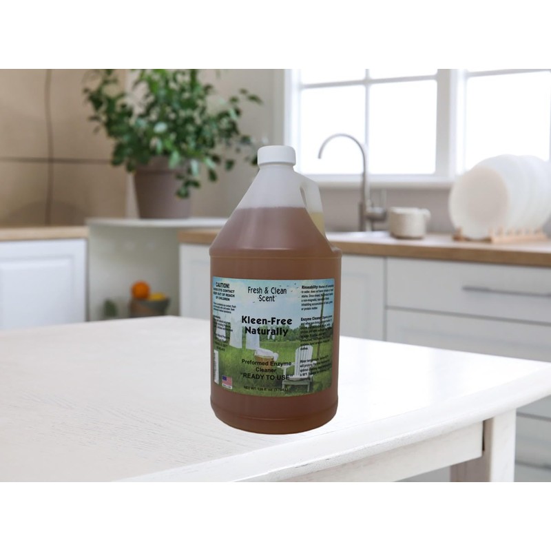 Kleen Free Naturally Preformed Enzyme Cleaner, Enzyme Solution, Multi-Purpose Cleaner,