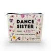 YULUENZE Dancing Gift Dance Sister Makeup Bag Ballet Dancer Gift