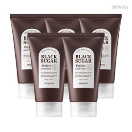 SKINFOOD Black Sugar Scrub Foam Deep Cleansing Exfoliating Foam 180g 5pcs / 스킨푸드 블랙슈가 스크럽폼 딥 클렌징 각질제거 폼 180g 5개
