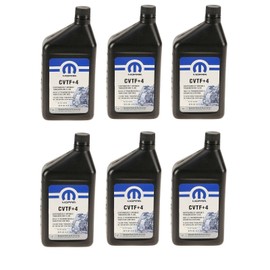 Mopar CVTF+4 Transmission Fluid Chrysler Jeep Dodge CVT Case 6 Quarts Original