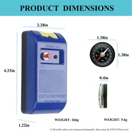 TICFROG Watch Demagnetizer, Professional Mechanical Wristwatch Repair Degaussing Demagnetizer Tool with Compass, Watch Cleaning Cloth and EN Instructions, Gifts for Men Women