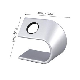 VILLFUL U-Shaped Watch Stand Silver Watch Cradle Holder Sturdy Non-Slip Base Mens Charging Dock