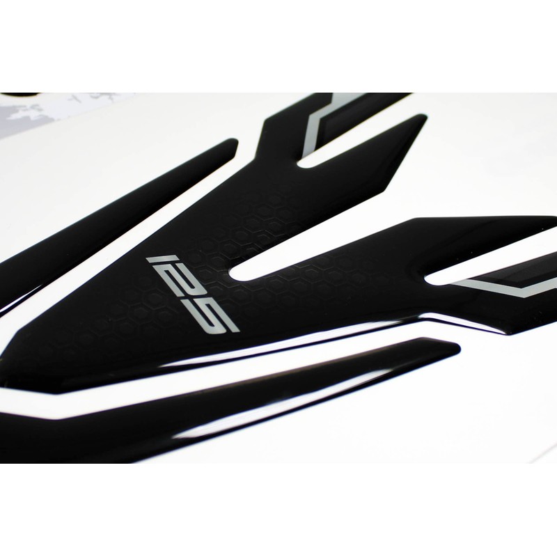BIKE-label Tank Pad 3D Tank Protector Black Compatible with Yamaha