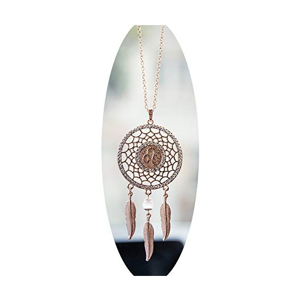 Boltz Mini Zodiac Leo Sign Dream Catcher Car Charm Rear