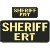SHERIFF ERT EMBROIDERY PATCHES 4X10 AND 2X5 HOOK ON BACK