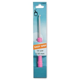 Pony Easy Grip Crochet Hook, Aluminium, Multi-Colour, 3.5mm