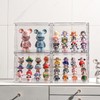 Display case for Figures with Light Adjustable Figure Display Shelf