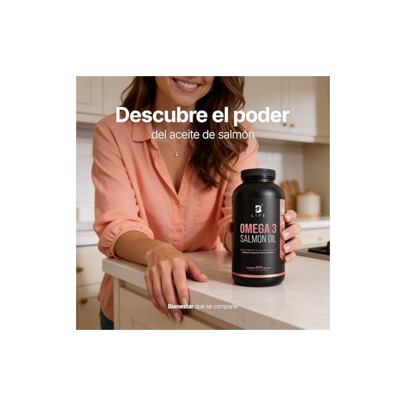 B Life Omega 3 Aceite Puro de Salmón 400 cápsulas
