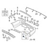 Rexka 20pcs Bumper Cover Retainer Tow Bracket Cover Body Liner