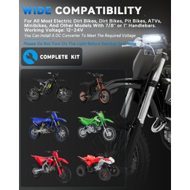 NACORE Dirt Bike LED Light Bar Kit for Most Dirt Bike, Ebike, ATV, Minibike