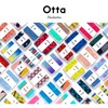 Tanaka Sangyo Handkerchief Otta Half Towel Handkerchief, Trifold Type, 1