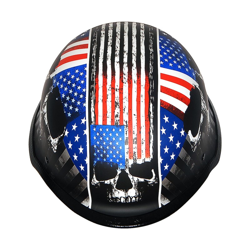 1Storm Novelty Motorcycle Half Face Helmet Open German Style DOT