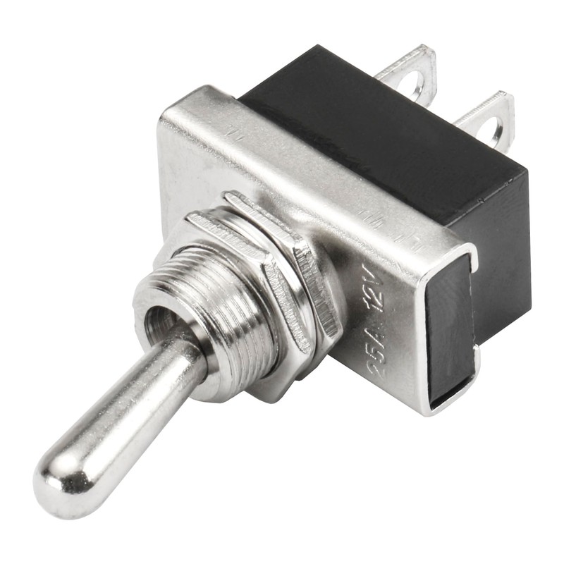 Heschen Metal Toggle Switch Flick Flip, KN3D-101, 12V 25A On/Off