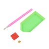 Hanging Storage Bag 3 Compartment Foldable Rhinestone Painting Pattern DIY