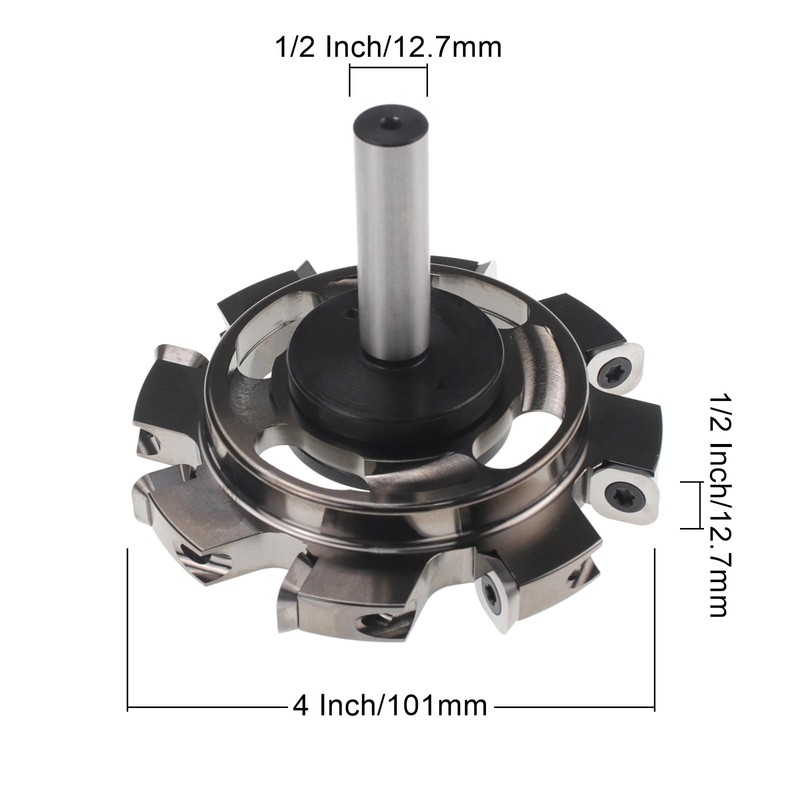 CNC Spoilboard Surfacing Router Bit 10 Blades With Replaceable Cutters