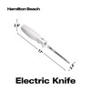 Hamilton Beach Electric Knife Set for Carving Meats, Poultry, Bread,