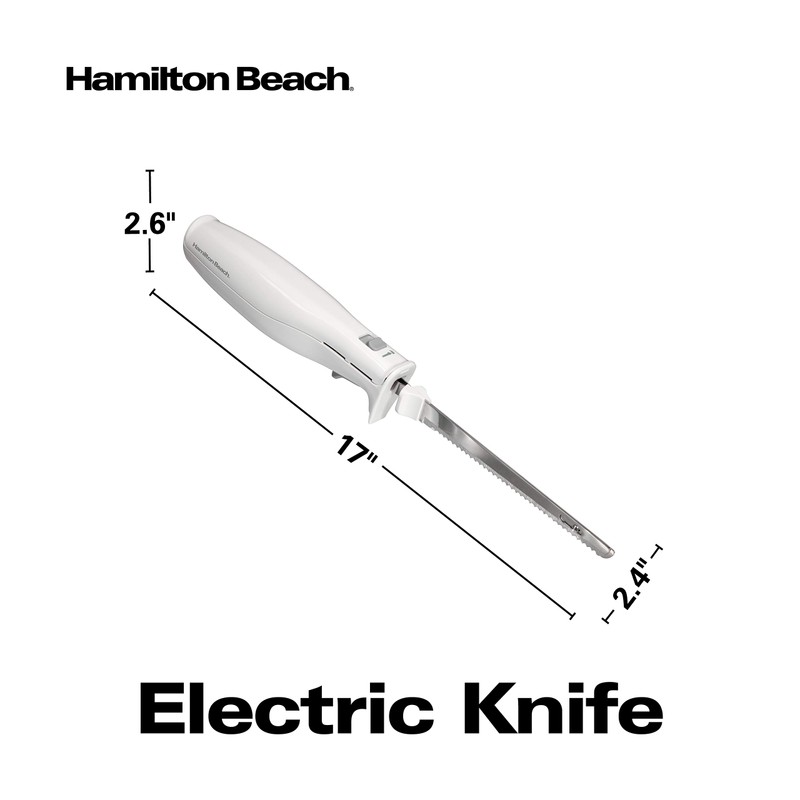 Hamilton Beach Electric Knife Set for Carving Meats, Poultry, Bread,