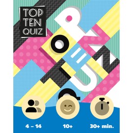 Chili Island Top Ten Quiz - Quiz Game Adults & Children from 10 Years, Knowledge Game for 4-14 Players, Funny Party Game for Exciting Game Evenings