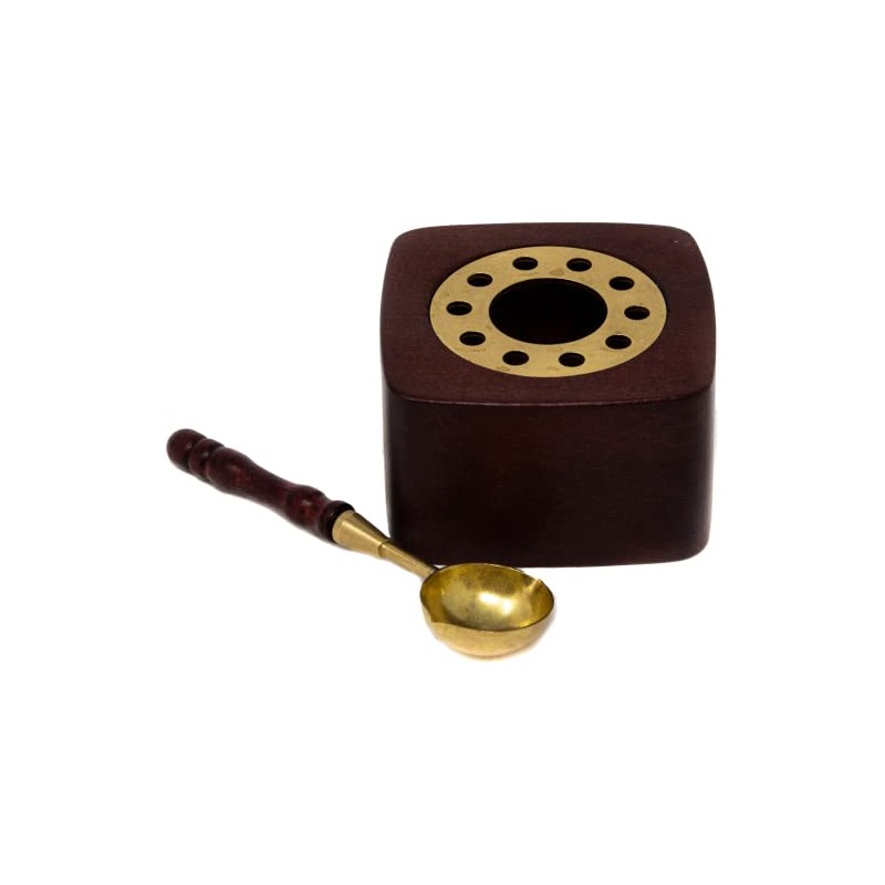 gravurART Warmer with Melting Spoon and Tea Light for Melting
