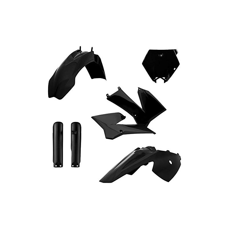 Acerbis Full Plastic Kit Black for KTM 105 SX 2006-2011