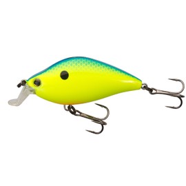 Yo-Zuri F1141 BCL 3DS Schwimmender Tauchköder, 6,4 cm, Blaue Rückseite, Chartreuse