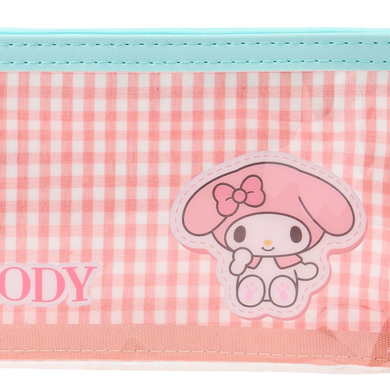 Sanrio 642436 My Melody Clear Pencil Case, PVC, Laminated Cotton,
