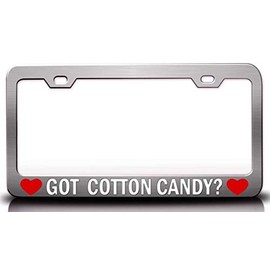 Custom Brother - GOT Cotton Candy? Food Vegetable Fruit Metal Car SUV Truck License Plate Frame Ch j3