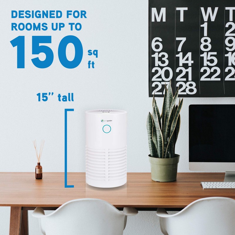GermGuardian Air Purifier for Home 360° HEPA Filter, for Wildfire