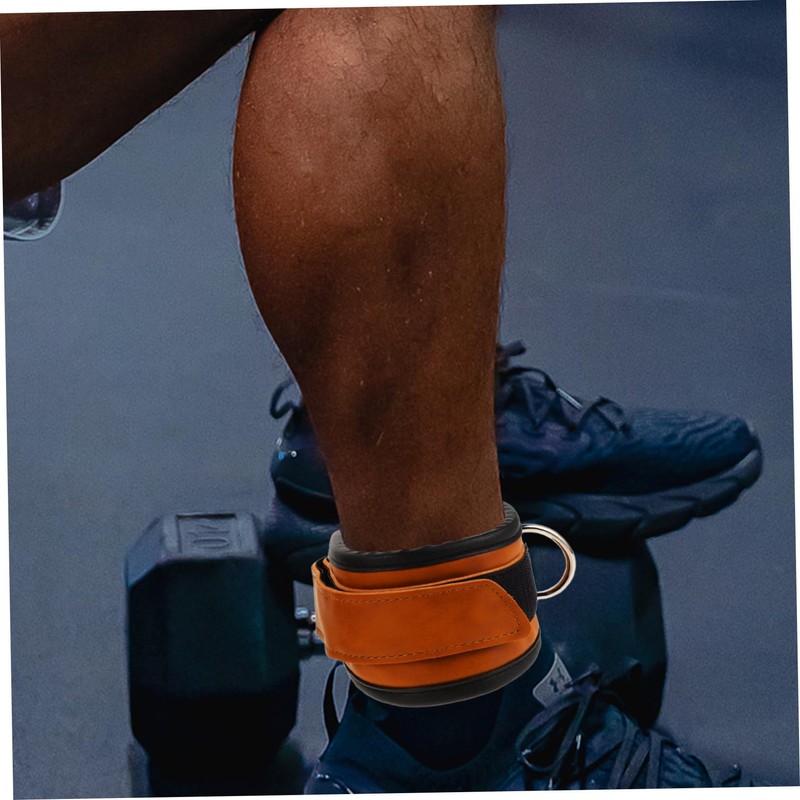 Sosoport 2pcs Padded Ankles Straps Cable Machines Ankles Cuff for