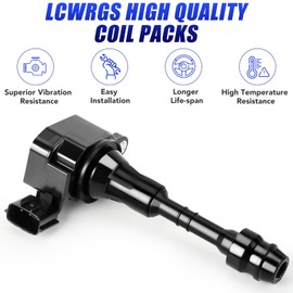 Set of 6 Ignition Coil Pack and Spark Plugs fits for Infiniti FX35 G35 M35 Nissan 350Z 2003 2004 2005 2006 2007 2008 3.5 V6 Replaces# UF401 4469