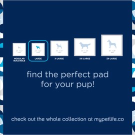Pet Life Unlimited Leak-Proof Slide-Proof Large Puppy Pads, Pee Pads for Dogs, Dog Training Pads - Bleach & Dye Free Dog Pee Pads - Made in The USA - 24" x 22" - 50 Count (L)